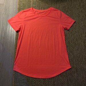NEW Women's Neon Pink Coral Short Sleeve T-Shirt